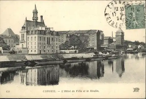Corbeil-Essonnes L'Hotel de Ville le Moulin / Corbeil-Essonnes /Arrond. d Evry