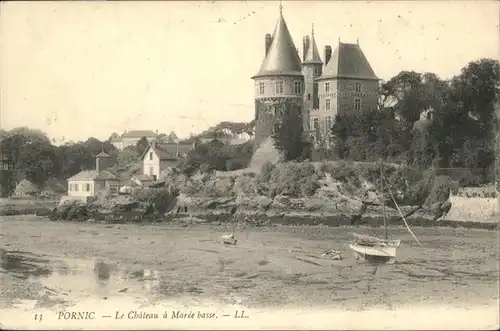 Pornic Le Chateau a Maree basse / Pornic /Arrond. de Saint-Nazaire