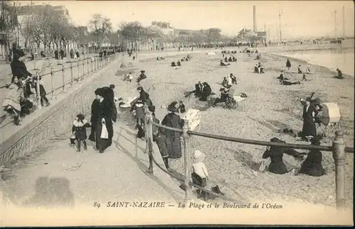 Saint-Nazaire Loire-Atlantique La Plage et le Boulevard de l'Ocean / Saint-Nazaire /Arrond. de Saint-Nazaire