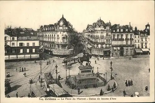 Orleans Loiret La Place du Martroi Statue de Jeanne d'Arc / Orleans /Arrond. d Orleans