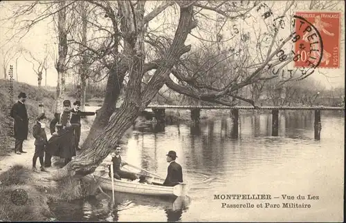 Montpellier Herault Vue du Lez Passerelle Parc Militaire / Montpellier /Arrond. de Montpellier