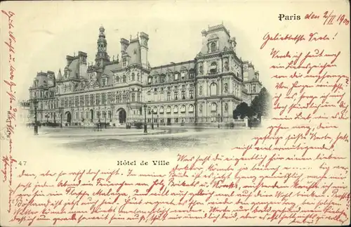 Paris Hotel de Ville / Paris /Arrond. de Paris