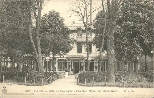 Paris Bois de Boulogne Pavillon Royal du Restaurant / Paris /Arrond. de Paris