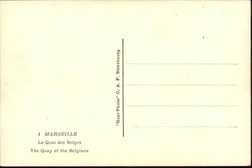 Marseille Le Quai des Belges Strassenbahn / Marseille /Arrond. de Marseille