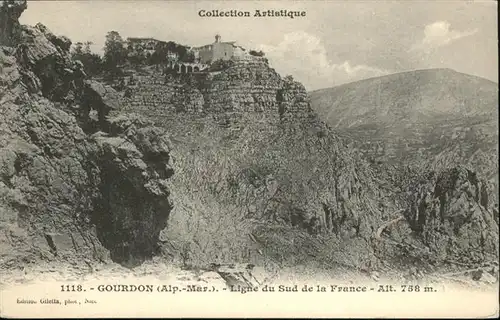 Gourdon Alpes-Maritimes Ligne du Sud de la France / Gourdon /Arrond. de Grasse