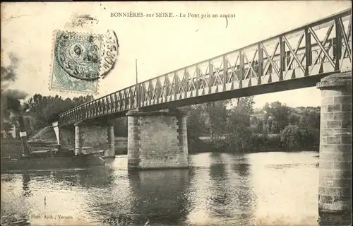 Bonnieres-sur-Seine Le Pont pris en amont / Bonnieres-sur-Seine /Arrond. de Mantes-la-Jolie