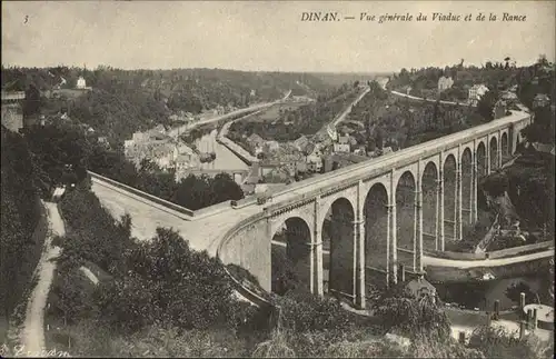 Dinan Vue generale du Viaduc et la Rance / Dinan /Arrond. de Dinan