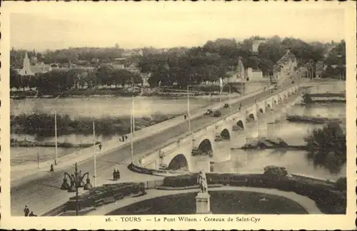 Tours Indre-et-Loire Le Pont Wilson Coteaux de Saint-Cyr / Tours /Arrond. de Tours