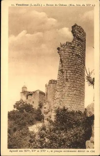 Vendome Ruines du Chateau / Vendome /Arrond. de Vendome