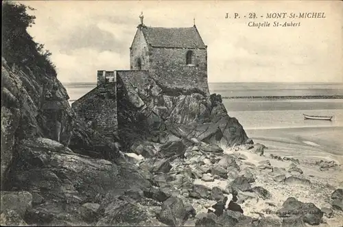 Mont-Saint-Michel Chapelle St. Aubert / Pontorson /Arrond. d Avranches