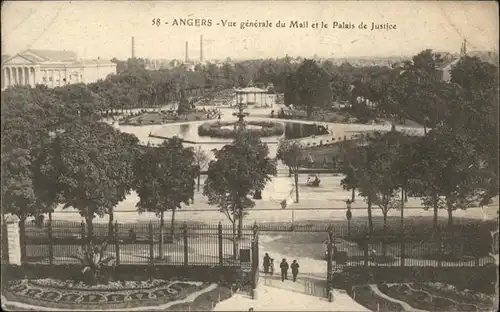 Angers Vue generale du Mail le Palais de Justice / Angers /Arrond. d Angers