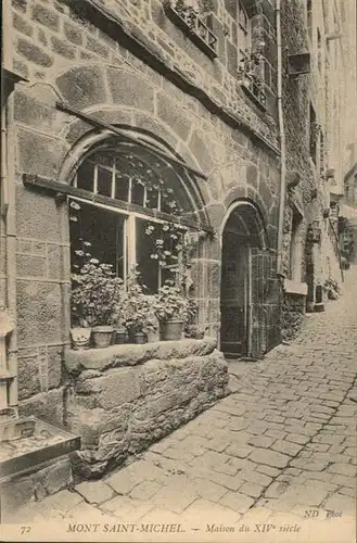 Mont-Saint-Michel Maison du XIV siecle / Pontorson /Arrond. d Avranches