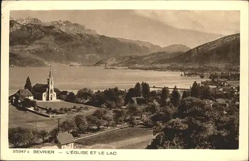 Sevrier L'Eglise le Lac / Sevrier /Arrond. d Annecy