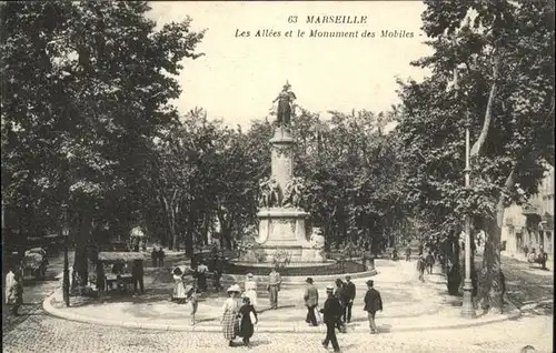 Marseille Les Allees et le Monument des Mobiles / Marseille /Arrond. de Marseille