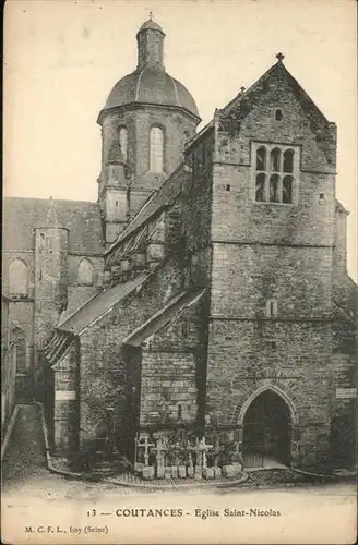 Coutances Eglise Saint-Nicolas / Coutances /Arrond. de Coutances