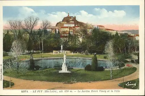 Le Puy-en-Velay Le Jardin Henri Vinay et la Ville / Le Puy-en-Velay /Arrond. du Puy