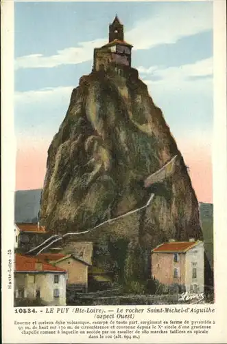 Le Puy-en-Velay Le rocher Saint-Michel-d'Aiguilhe / Le Puy-en-Velay /Arrond. du Puy