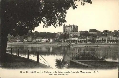 Saumur Le Chateau et la Loire / Saumur /Arrond. de Saumur