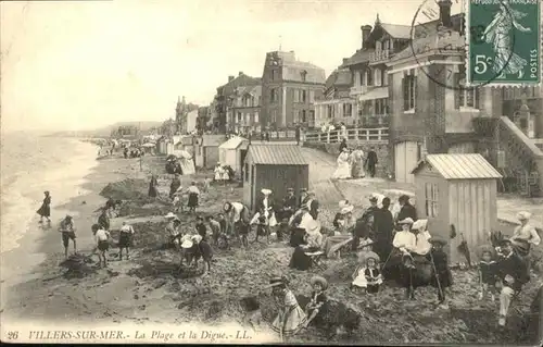 Villers-sur-Mer La Plage et la Digue / Villers-sur-Mer /Arrond. de Lisieux