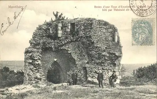 Montlhery Restes d'une Tour d'Enceinte du Chateau fort bati par Theobald dit File-Etoupe / Montlhery /Arrond. de Palaiseau