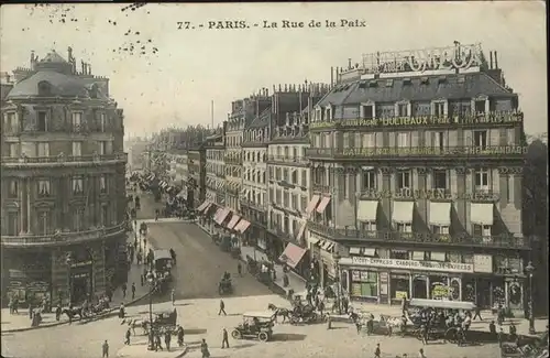 Paris La Rue de la Paix / Paris /Arrond. de Paris
