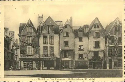 Tours Indre-et-Loire Place Plumereau Vieilles Maisons / Tours /Arrond. de Tours