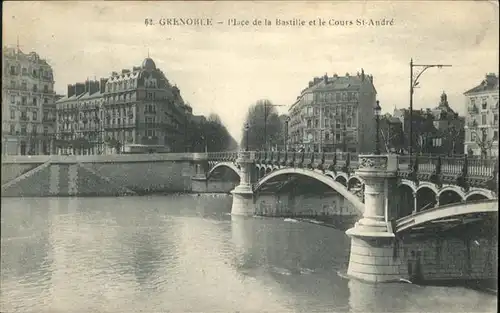 Grenoble Bastille Cours St Andre Bruecke / Grenoble /Arrond. de Grenoble