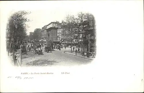 Paris Porte Saint Martin Kutsche / Paris /Arrond. de Paris