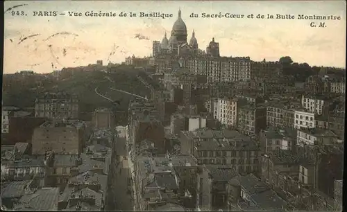 Paris Basilique Sacre Coeur Butte Montmartre / Paris /Arrond. de Paris