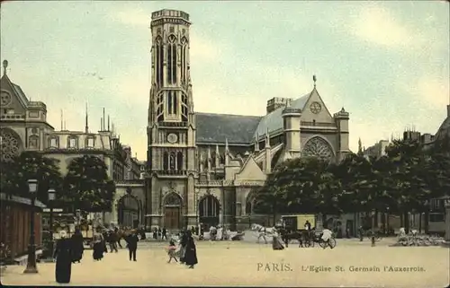 Paris Eglise St Germain Auxerrois Kutsche / Paris /Arrond. de Paris