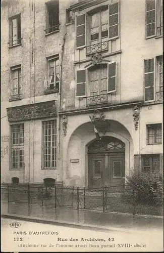 Paris Rue Archives / Paris /Arrond. de Paris