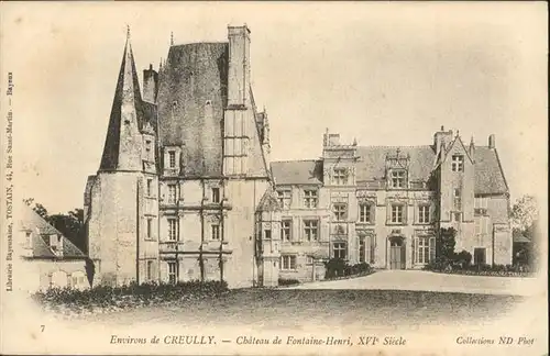 Creully Chateau Fontaine Henri / Creully /Arrond. de Caen