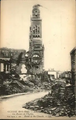 Albert Somme [?] Ruines Eglise / Albert /Arrond. de Peronne