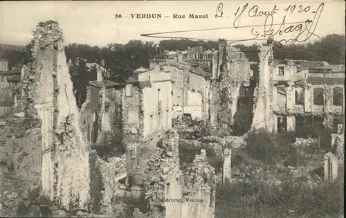 Verdun Meuse Rue Mazel / Verdun /Arrond. de Verdun