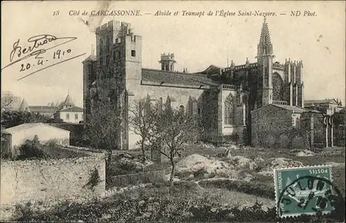 Carcassonne Abside Transept de l'Eglise Saint Nazaire / Carcassonne /Arrond. de Carcassonne