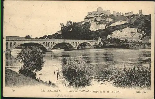 Les Andelys Chateau Gaillard le Pont / Les Andelys /Arrond. des Andelys