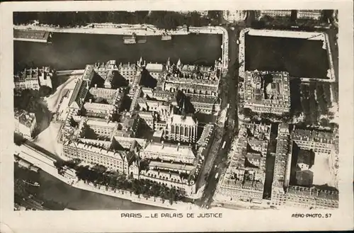 Paris Fliegeraufnahme le Palais de Justice / Paris /Arrond. de Paris