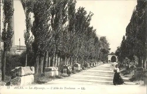 Arles Bouches-du-Rhone les Alyscamps Allee des Tombeaux / Arles /Arrond. d Arles