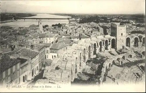 Arles Bouches-du-Rhone les Arenes le Rhone / Arles /Arrond. d Arles