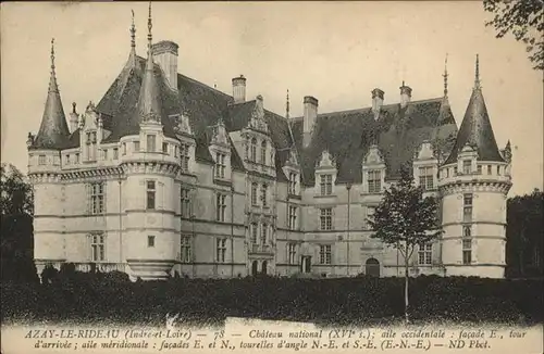 Azay-le-Rideau Chateau national / Azay-le-Rideau /Arrond. de Chinon