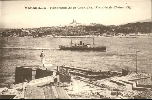 Marseille la Corniche Schiff / Marseille /Arrond. de Marseille