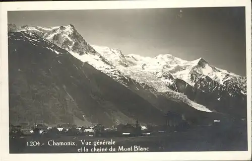 Chamonix la chaine du Mont Blanc / Chamonix-Mont-Blanc /Arrond. de Bonneville