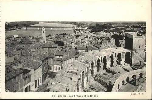 Arles Bouches-du-Rhone les Arenes le Rhone / Arles /Arrond. d Arles