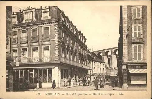 Morlaix Rue d'Aiguillon Hotel d'Europe / Morlaix /Arrond. de Morlaix