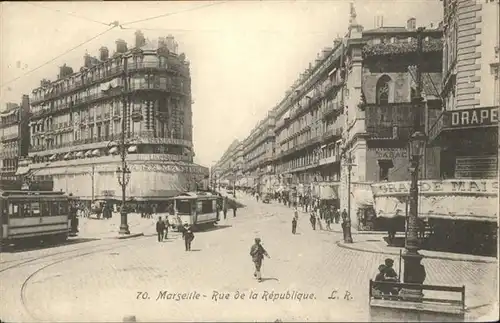 Marseille Rue de la Republique Strassenbahn / Marseille /Arrond. de Marseille