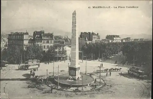 Marseille la Place Casellane Strassenbahn / Marseille /Arrond. de Marseille