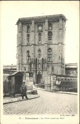 Vincennes la Porte nord du Fort / Vincennes /Arrond. de Nogent-sur-Marne