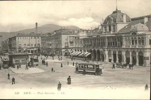 Nice Alpes Maritimes Place Massena Strassenbahn / Nice /Arrond. de Nice