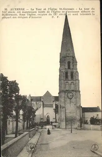 Auxerre la Tour Eglise St Germain / Auxerre /Arrond. d Auxerre