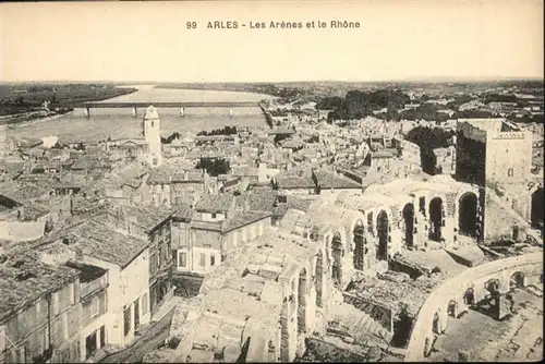 Arles Bouches-du-Rhone les Arenes le Rhone / Arles /Arrond. d Arles